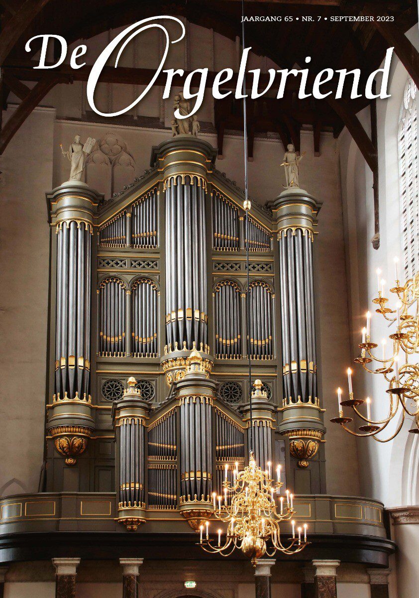 Orgelvriend september 2023 cover Omslag septembernummer De Orgelvriend