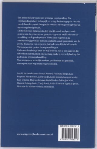 Als een leerling leren preken - achterkant