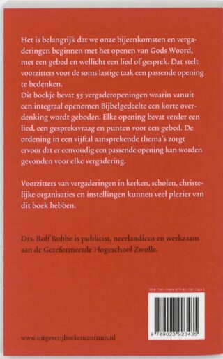 Goed beginnen - achterkant