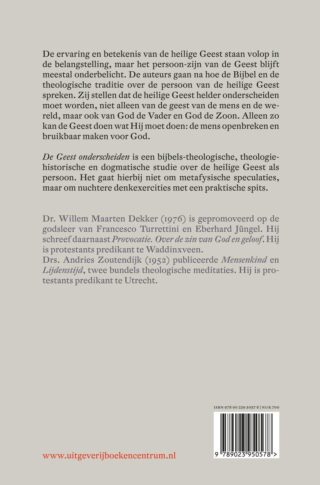 De geest onderscheiden - achterkant