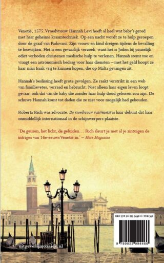 De vroedvrouw van Venetië MIDPRICE - achterkant