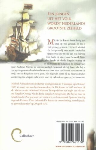 Michiel de Ruyter - achterkant