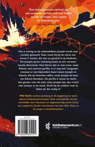 De gorilla en de jongen - achterkant