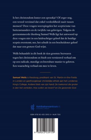 Kleiner geloof grotere God - achterkant