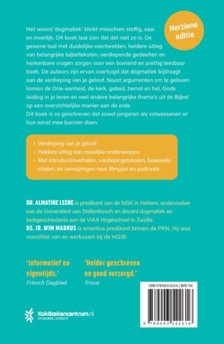 Dogmatiek voor iedereen - achterkant