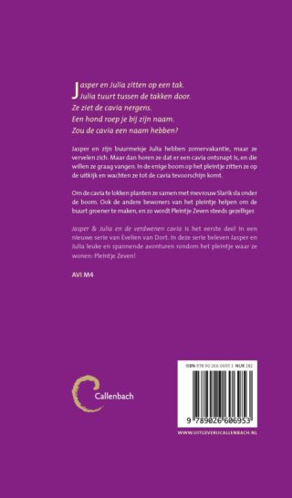 Jasper en Julia en de verdwenen cavia - achterkant